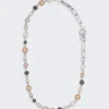 Maor Pina Linka Necklace With Mixed Pearls Sterling Silver