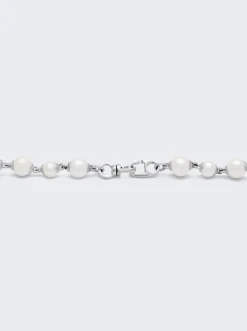 Maor Pnina Necklace With White Pearls Sterling Silver