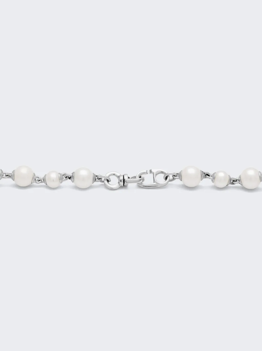 Maor Pnina Necklace With White Pearls Sterling Silver