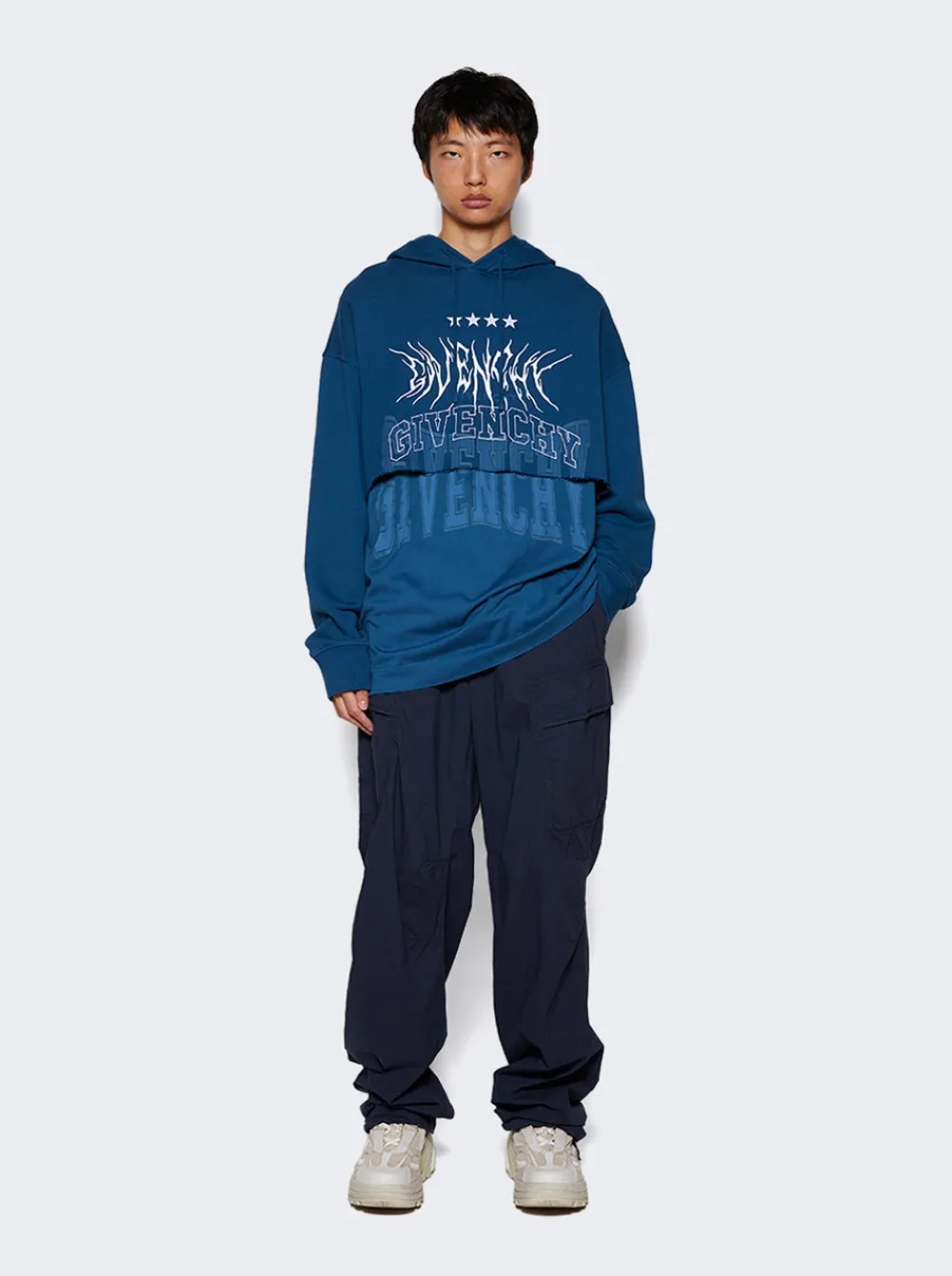 Givenchy Poplin Pants With Pockets Oil Blue