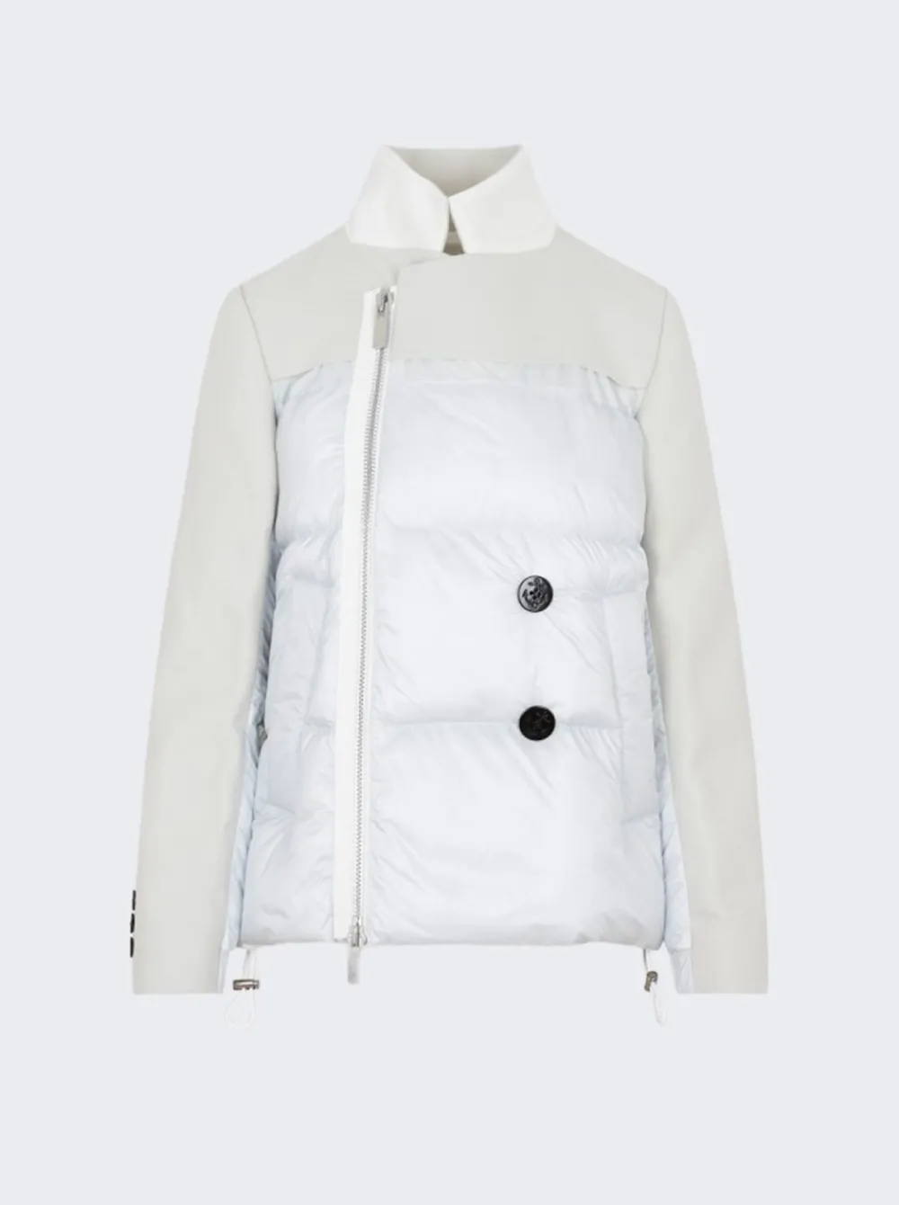 Sacai Primaloft Gold Padded Jacket Grey And White