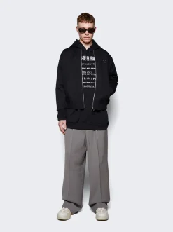 Fred Perry x Raf Simons Printed Bomber Jacket Black