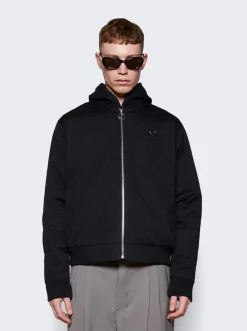 Fred Perry x Raf Simons Printed Bomber Jacket Black