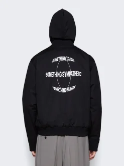 Fred Perry x Raf Simons Printed Bomber Jacket Black