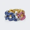 SHAY Rainbow Essential Link Ring 18K Gold