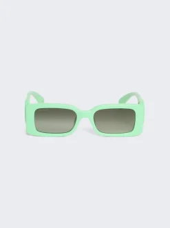 Gucci Rectangular Sunglasses Green