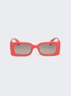 Gucci Rectangular Sunglasses Red