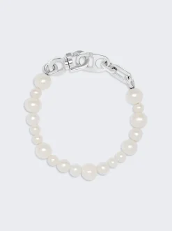 Maor Reidak Bracelet In Silver With White Pearls
