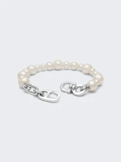 Maor Reidak Bracelet In Silver With White Pearls