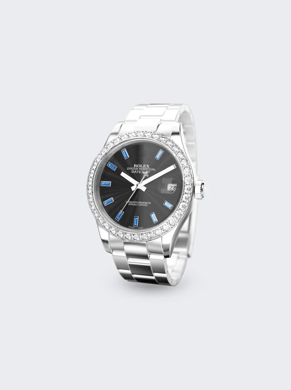 PRIVATE LABEL LONDON Rolex Datejust 41Mm Black Dial