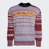 Marni Round Neck Sweater Iris Blue
