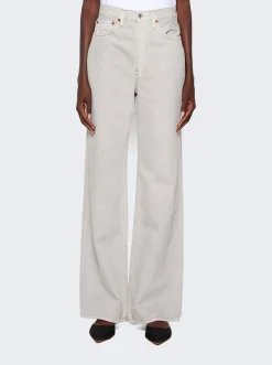 Re/Done 70S Ultra High Rise Wide Leg Jeans Greyish
