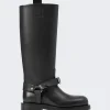 BURBERRY Saddle High Boots Black