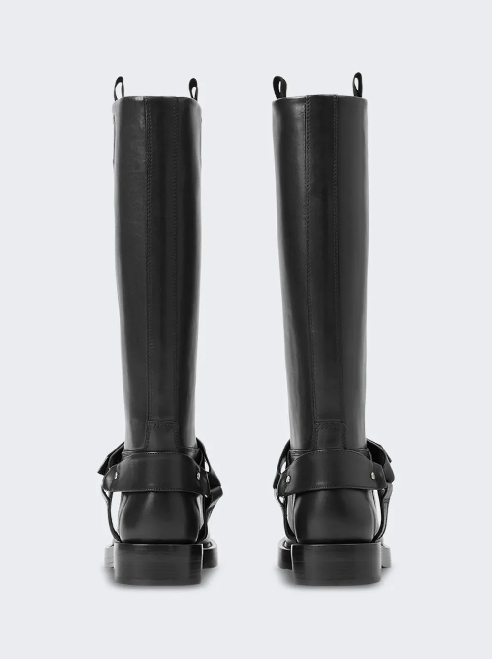 BURBERRY Saddle High Boots Black