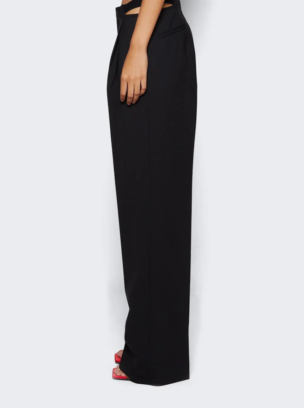 Dion Lee Safety Slider Trouser Black