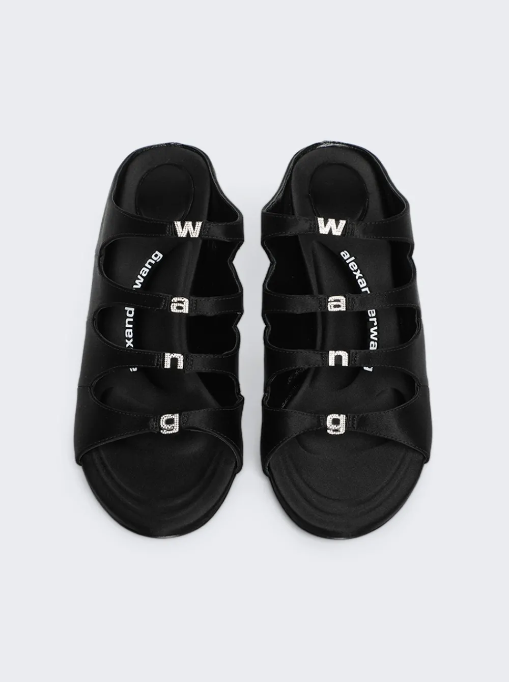 Alexander Wang Satin Lolita 105 Sandal Black