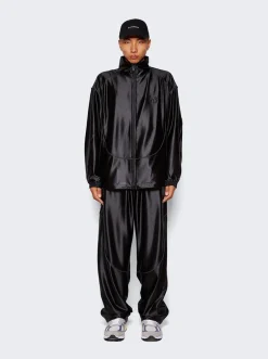 Alexander Wang Satin Track Jacket Black