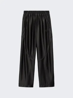 Alexander Wang Satin Track Pants Black