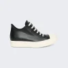 Rick Owens Scarpe In Pelle Sneakers Black / Milk