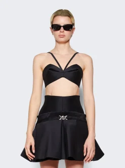 Versace Sculptural Bra Top Black