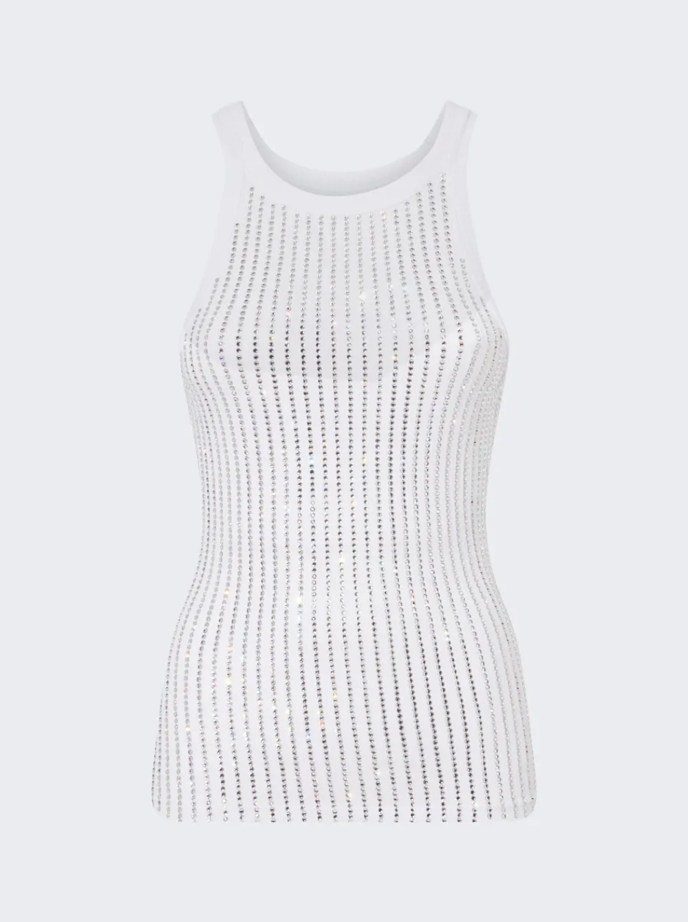 The Attico Sequin Tank Top White