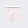 Sporty & Rich Serif Logo Boxer Shorts White And Merlot