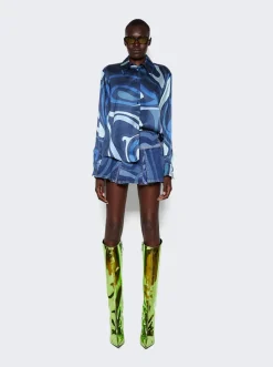 Alexandre Vauthier Shooting High Heel Boots Green