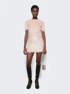 Rabanne Short Dress Light Pink