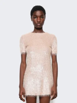 Rabanne Short Dress Light Pink