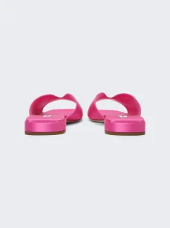 Miu Miu Silk Blend Sandal Begonia Pink