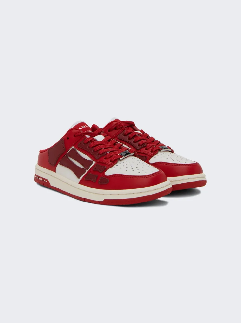 Amiri Skel Top Low Mule Sneakers Red