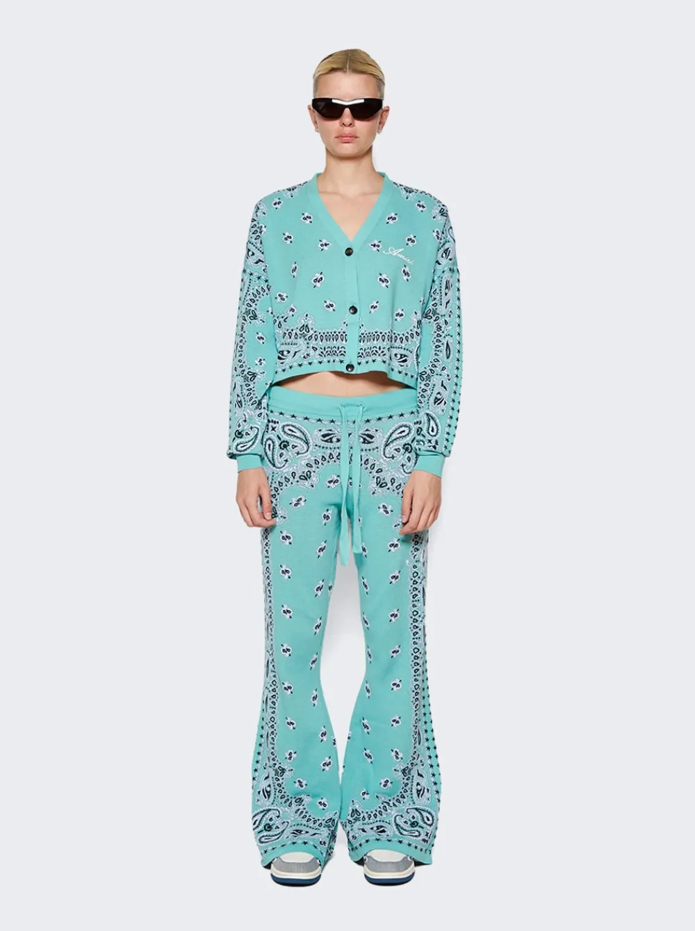 Amiri Skel Top Low Sneakers Baby Blue