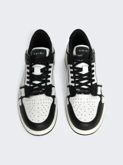 Amiri Skel Top Low Sneakers Black And White