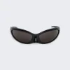 Balenciaga Skin Cat Sunglasses Black