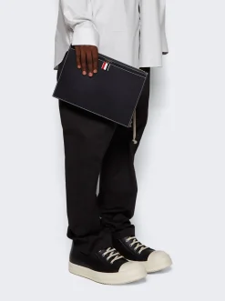 Thom Browne Small Document Holder Navy