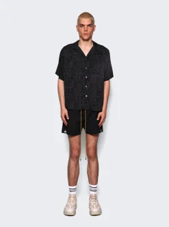 Rhude Snake Swim Shorts Black