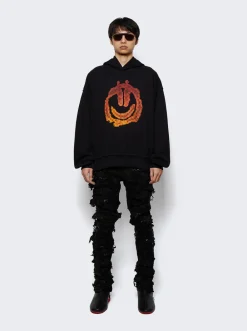 Raf Simons Solaris High Boots Black Cream And Red