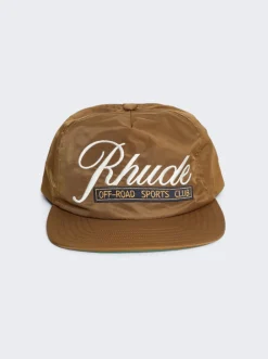 Rhude Sports Club Nylon Hat Camel
