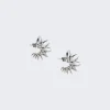 Bottega Veneta Statement Earrings Sterling Silver