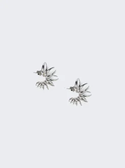 Bottega Veneta Statement Earrings Sterling Silver