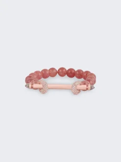 Ananya Strawberry Beryl Chakra Bracelet 18K Rose Gold