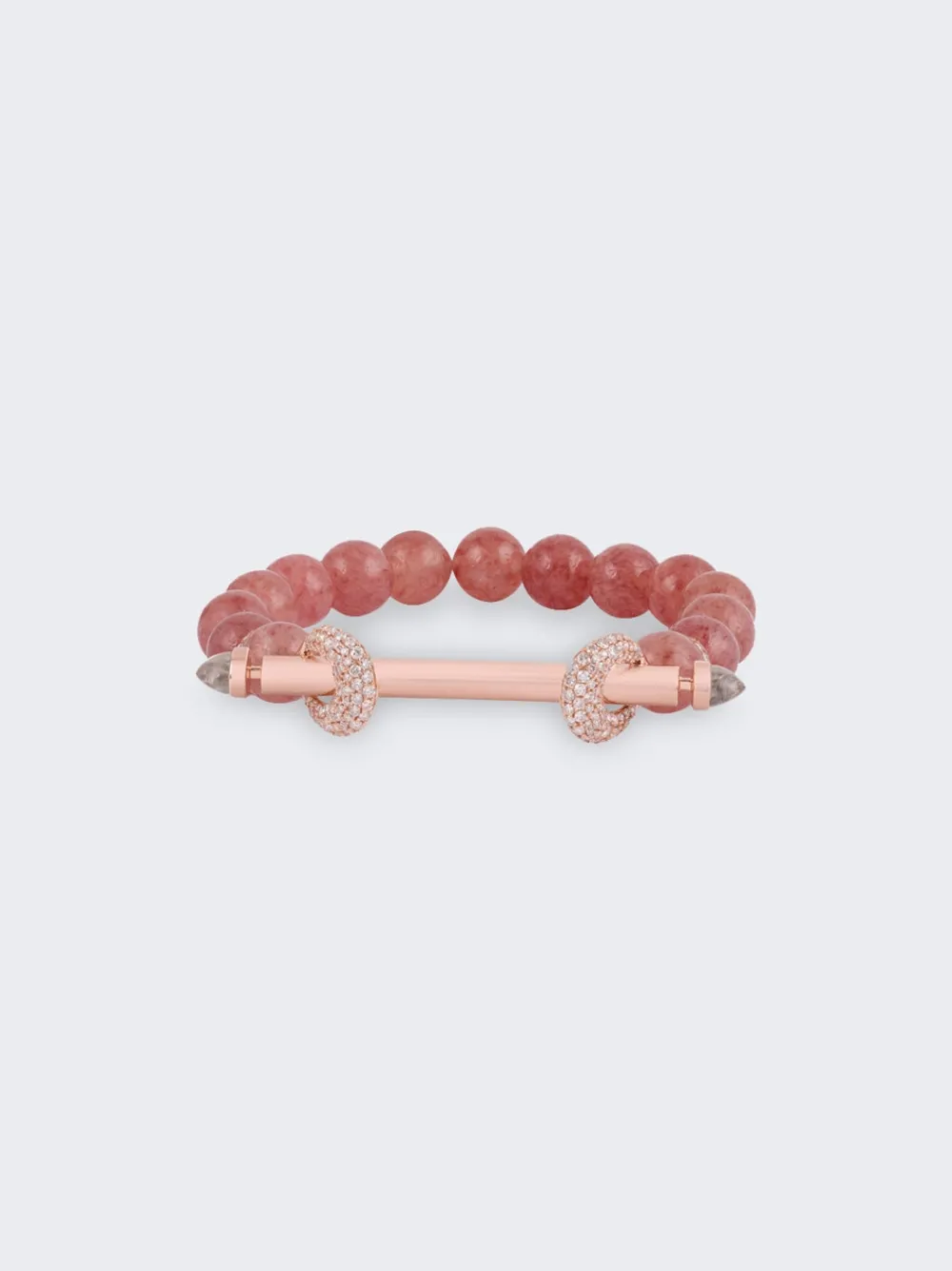 Ananya Strawberry Beryl Chakra Bracelet 18K Rose Gold