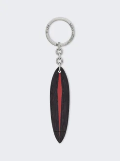 Saint Laurent Surf Keyring Black