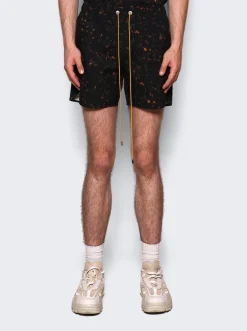 Rhude Tortoise Swim Shorts Black
