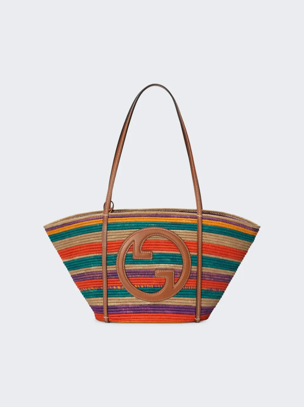 Gucci Tote Bag With Round Interlocking G Multicolor