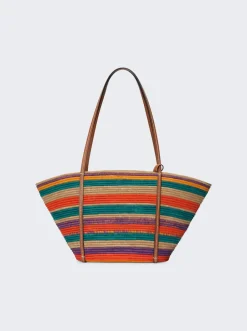 Gucci Tote Bag With Round Interlocking G Multicolor