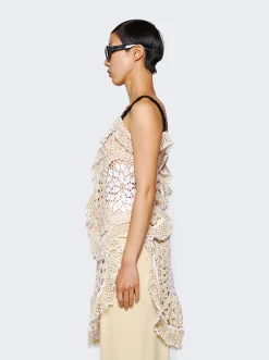 Diotima Trio Web Dress Natural White