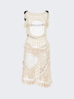 Diotima Trio Web Dress Natural White