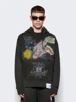 Maison MIHARA YASUHIRO Vintage-Like Hoodie Black
