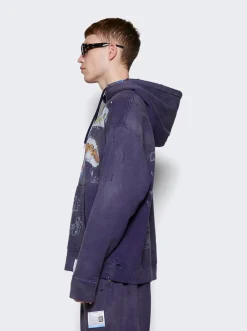 Maison MIHARA YASUHIRO Vintage-Like Hoodie Purple